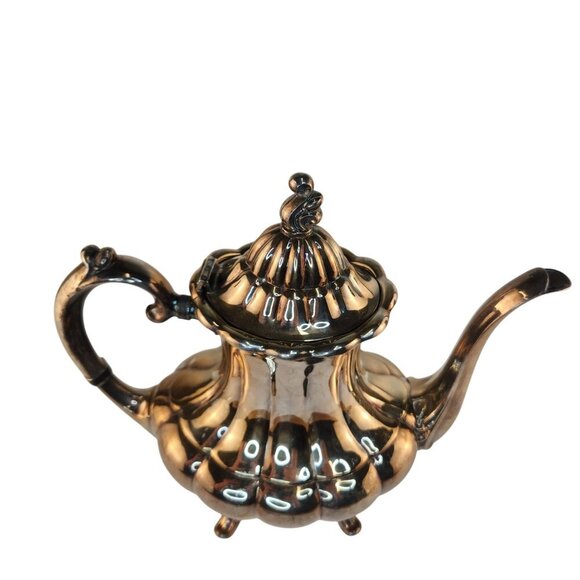Reed & Barton 7050 Holiday Silver Plated Teapot 19th Century - Picture 8 of 9
